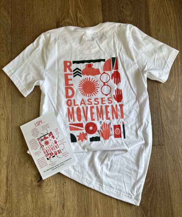 Red Glasses Movement "I Spy" T-shirt 1