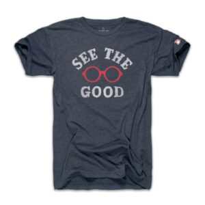 Medium-Heather Navy-See The Good t-shirt