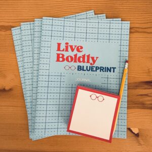 Live Boldly Blueprint Journal 8